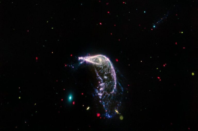 Vivid portrait of interacting galaxies marks Webb’s second anniversary